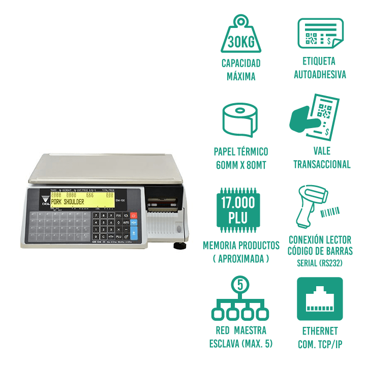 Balanza Tipificadora DIGI SM-110 BCS+